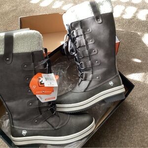 Women's Gray Winter & Rain Boots